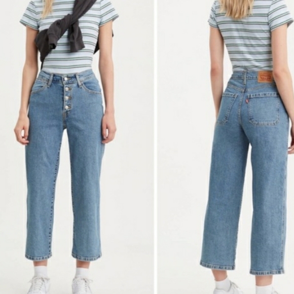 Nwt Mile high sz 28 cropped wide leg jeans - Picture 2 of 8